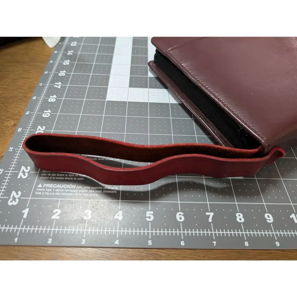 Day Planner Inc. Classic Edition Zippered Organizer Planner Burgundy VTG
